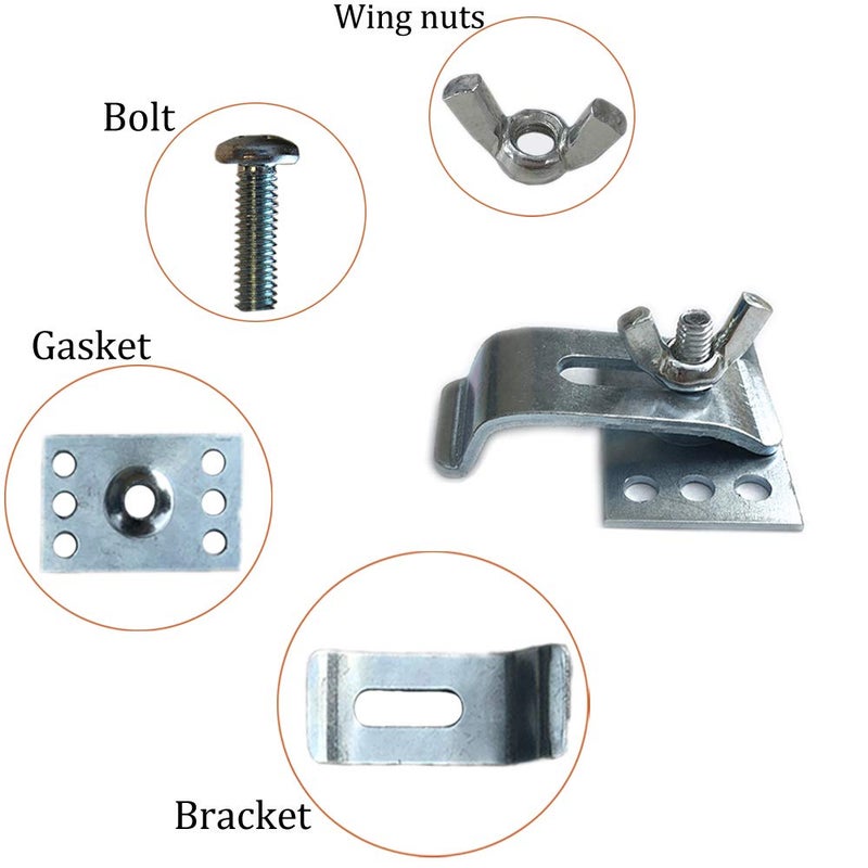 LITOON Sink Clips Undermount Kitchen Sink Clips, Epoxy Undermount Sink Brackets Supports for Bathroom Kitchen 10 Pack Kit - Image 2